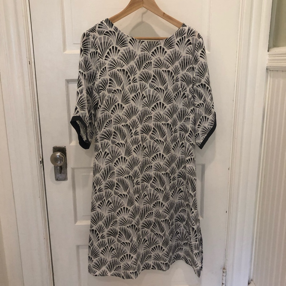 METISEKO pure silk shift dress